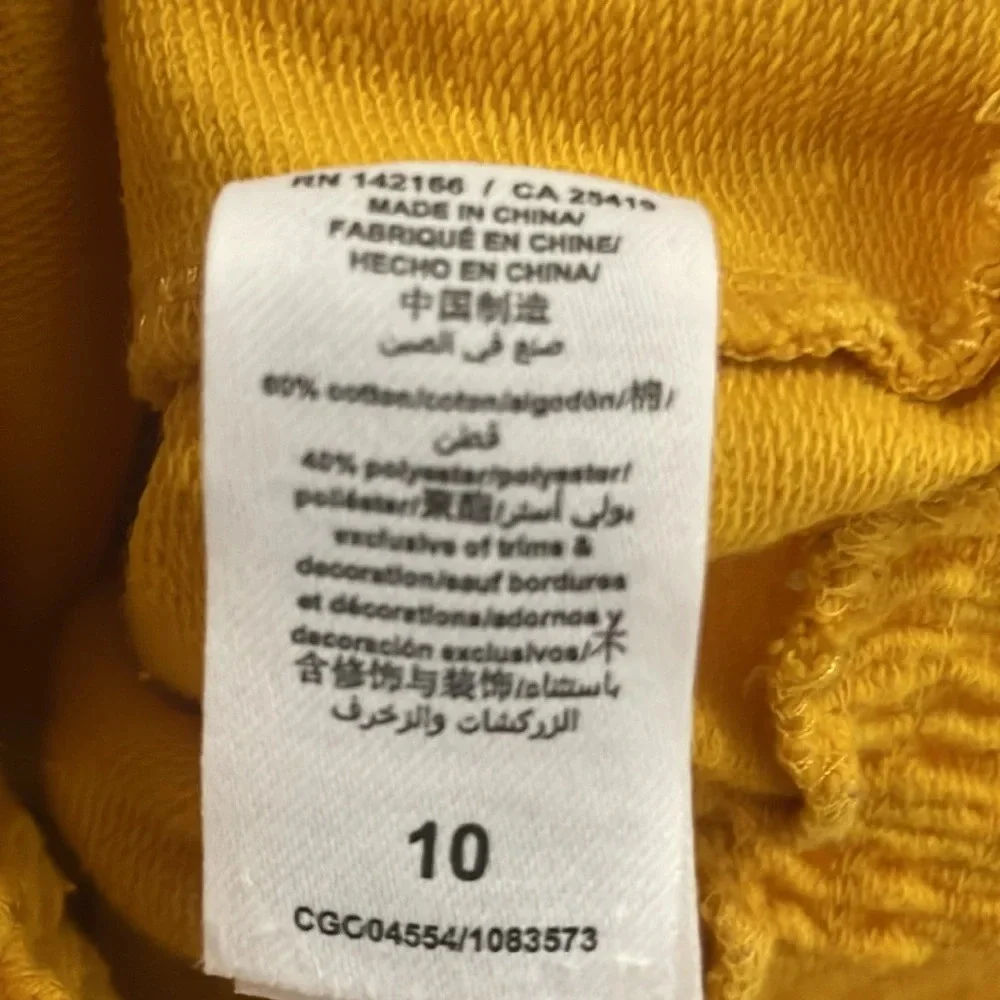Habitual cropped yellow top and wide leg pants size 10